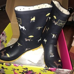 Joules Dog Print Welly Boots